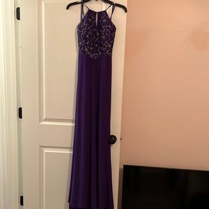 Purple formal gown size 1/2